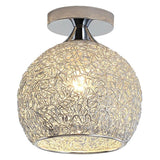 Maxbell Semi Flush Mount Ceiling Light Fixture Nordic for Bedroom Hallway Porch Hall Silver