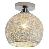 Maxbell Semi Flush Mount Ceiling Light Fixture Nordic for Bedroom Hallway Porch Hall Silver