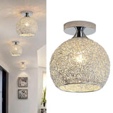 Maxbell Semi Flush Mount Ceiling Light Fixture Nordic for Bedroom Hallway Porch Hall Silver
