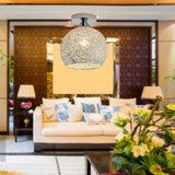 Maxbell Semi Flush Mount Ceiling Light Fixture Nordic for Bedroom Hallway Porch Hall Silver