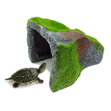 Maxbell Reptile Hide Cave Habitat Snake Turtle Terrarium Landscape Decoration B