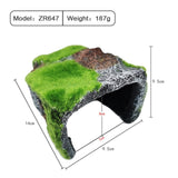 Maxbell Reptile Hide Cave Habitat Snake Turtle Terrarium Landscape Decoration B