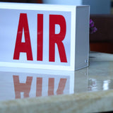 Maxbell Recording Sign Light Box LED Illuminated for Home Wall Decor Pub White red