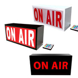 Maxbell Recording Sign Light Box LED Illuminated for Home Wall Decor Pub White red