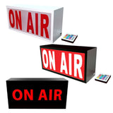 Maxbell Recording Sign Light Box LED Illuminated for Home Wall Decor Pub White red