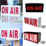 Maxbell Recording Sign Light Box LED Illuminated for Home Wall Decor Pub White red