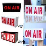 Maxbell Recording Sign Light Box LED Illuminated for Home Wall Decor Pub White red