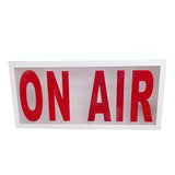 Maxbell Recording Sign Light Box LED Illuminated for Home Wall Decor Pub White red