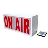 Maxbell Recording Sign Light Box LED Illuminated for Home Wall Decor Pub White red