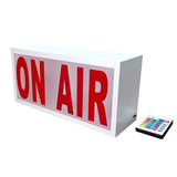 Maxbell Recording Sign Light Box LED Illuminated for Home Wall Decor Pub White red