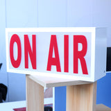 Maxbell Recording Sign Light Box LED Illuminated for Home Wall Decor Pub White red