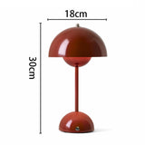 Maxbell Creative Bedside Lamp Fashion Table Light for Living Room Study Room Home Bright Red