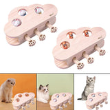 Maxbell Cloud Shape Cat Hunt Interactive Toys Wooden Whack Mouse Puzzle Toy mice