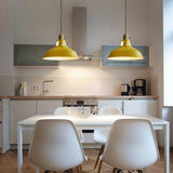 Maxbell Decorative Small Chandelier Ceiling Lamp for Dinning Room Balcony Kitchen Yellow