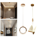 Maxbell Creative Chandelier Lamp Ceiling Light for Cafe Living Room Decor Butterfly