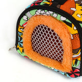 Maxbell Pet Hamster Carrier Travel Bag Small Animals Guinea Pig Rabbit Rat Outdoor Cartoon