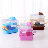 Maxbell 2 Tiers Hamster Cage Habitat Large House Mice Rats Small Animals Light Pink