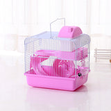 Maxbell 2 Tiers Hamster Cage Habitat Large House Mice Rats Small Animals Light Pink