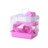 Maxbell 2 Tiers Hamster Cage Habitat Large House Mice Rats Small Animals Light Pink
