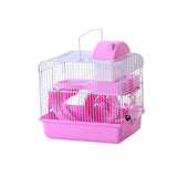 Maxbell 2 Tiers Hamster Cage Habitat Large House Mice Rats Small Animals Light Pink