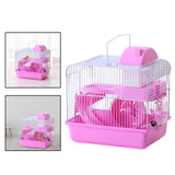 Maxbell 2 Tiers Hamster Cage Habitat Large House Mice Rats Small Animals Light Pink