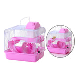 Maxbell 2 Tiers Hamster Cage Habitat Large House Mice Rats Small Animals Light Pink