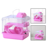 Maxbell 2 Tiers Hamster Cage Habitat Large House Mice Rats Small Animals Light Pink