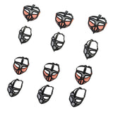 Maxbell Adjustable Pet Dog Mask Anti Bark Bite Chewing Mesh Mouth Muzzle Grooming Tongue Out Orange S