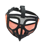 Maxbell Adjustable Pet Dog Mask Anti Bark Bite Chewing Mesh Mouth Muzzle Grooming Tongue Out Orange S