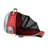 Maxbell Expandable Cat Carrier Clear Bubble Backpack for Sightseeing Outdoor Red