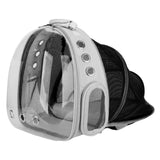 Maxbell Expandable Cat Carrier Clear Bubble Backpack for Sightseeing Outdoor Gray