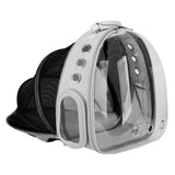 Maxbell Expandable Cat Carrier Clear Bubble Backpack for Sightseeing Outdoor Gray