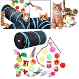 Maxbell Fun Catnip Toy Set For Cat Kitten Toys Assortments With Play Tunnel B99501