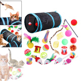 Maxbell Fun Catnip Toy Set For Cat Kitten Toys Assortments With Play Tunnel B99501