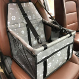 Maxbell Car Dog Cat Seat Cover Safe Protector Waterproof Hammock Cushion Bag Seat Gray Bone Print