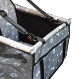 Maxbell Car Dog Cat Seat Cover Safe Protector Waterproof Hammock Cushion Bag Seat Gray Bone Print