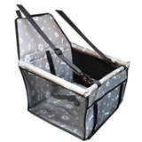 Maxbell Car Dog Cat Seat Cover Safe Protector Waterproof Hammock Cushion Bag Seat Gray Bone Print