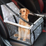 Maxbell Car Dog Cat Seat Cover Safe Protector Waterproof Hammock Cushion Bag Seat Gray Bone Print
