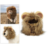 Maxbell Funny Cute Costume Lion Mane Wig for Fancy Dress up Dogs Christmas Party S