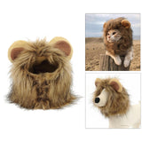Maxbell Funny Cute Costume Lion Mane Wig for Fancy Dress up Dogs Christmas Party S