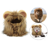 Maxbell Funny Cute Costume Lion Mane Wig for Fancy Dress up Dogs Christmas Party M