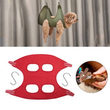 Maxbell Pet Grooming Hammock Dog Holder for Nail Clipping Bathing  Red M