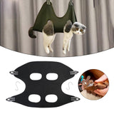 Maxbell Pet Grooming Hammock Dog Holder for Nail Clipping Bathing  Black S