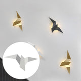 Maxbell Warm Light Color LED Flying Bird Wall Lamp Wall Light for Cafe Bedroom Loft White