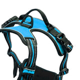 Maxbell Safety Dog Vest Harness Adjustable Reflective for Pet Puppy Cat Blue L