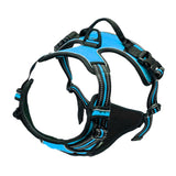 Maxbell Safety Dog Vest Harness Adjustable Reflective for Pet Puppy Cat Blue L