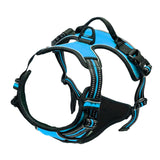 Maxbell Safety Dog Vest Harness Adjustable Reflective for Pet Puppy Cat Blue L