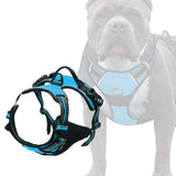 Maxbell Safety Dog Vest Harness Adjustable Reflective for Pet Puppy Cat Blue L