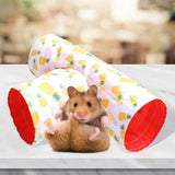 Maxbell Hamster Tunnel Tubes Cage Toys For Small Animals Hedgehog Guinea Pig Yellow Pineapple