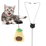 Maxbell Interactive Funny Cat Stick Hanging Door Cat Toys for Kitty Play Yellow